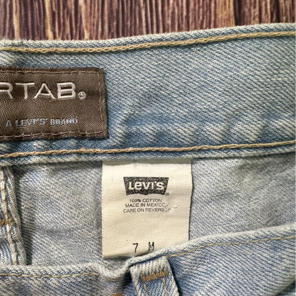 Vintage Levis Jeans Light Wash Womens Junior 7 Silvertab Straight Cotton Denim - Picture 7 of 8